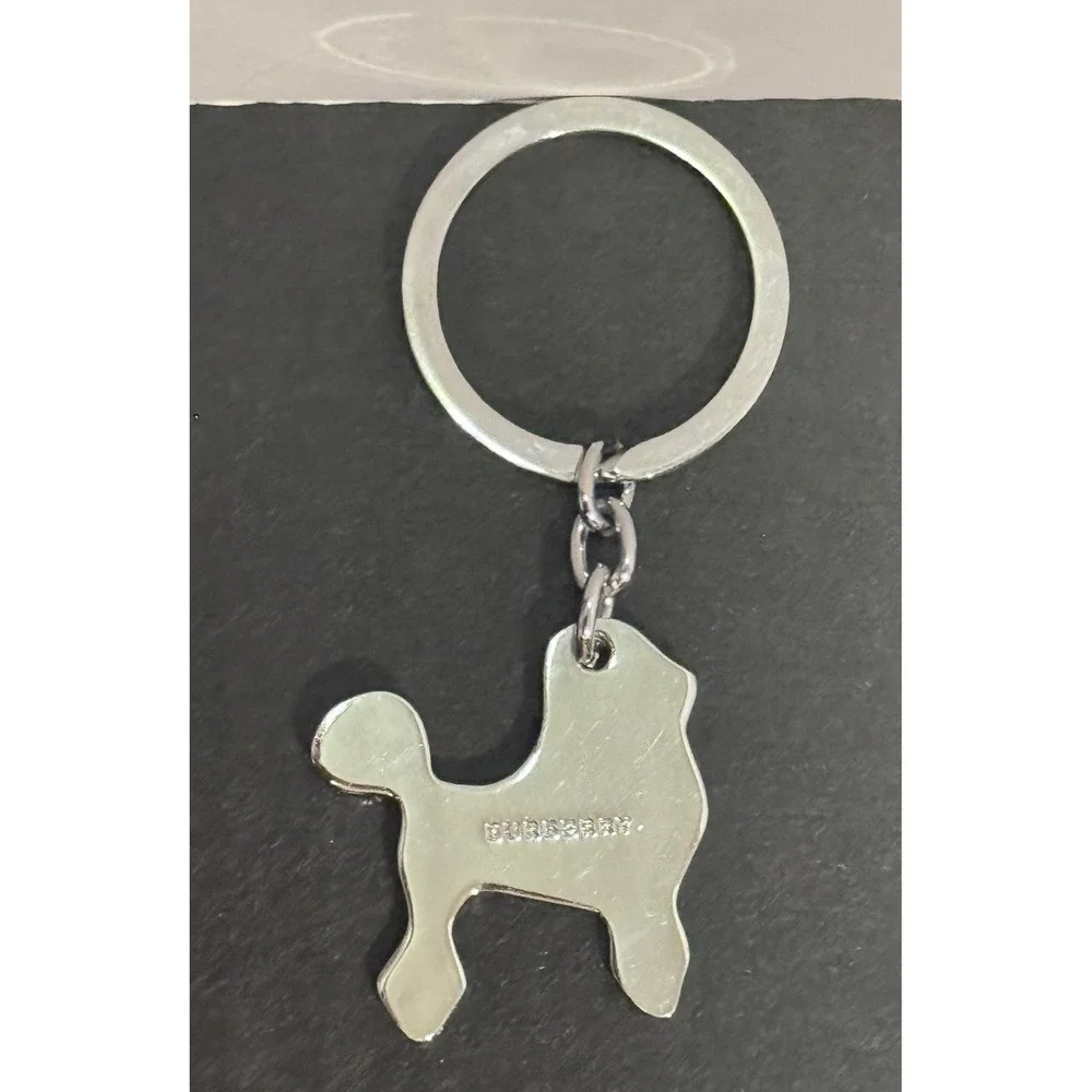 Vintage‎ BURBERRY Nova Check Dog Poodle Purse Keychain Fob Purse Charm